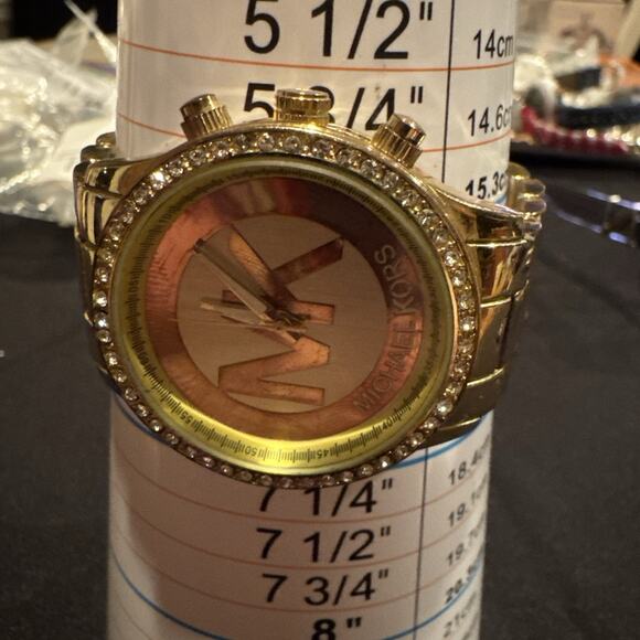 Michael Kors Parker gold-tone with a crystal-set bezel - Picture 6 of 6